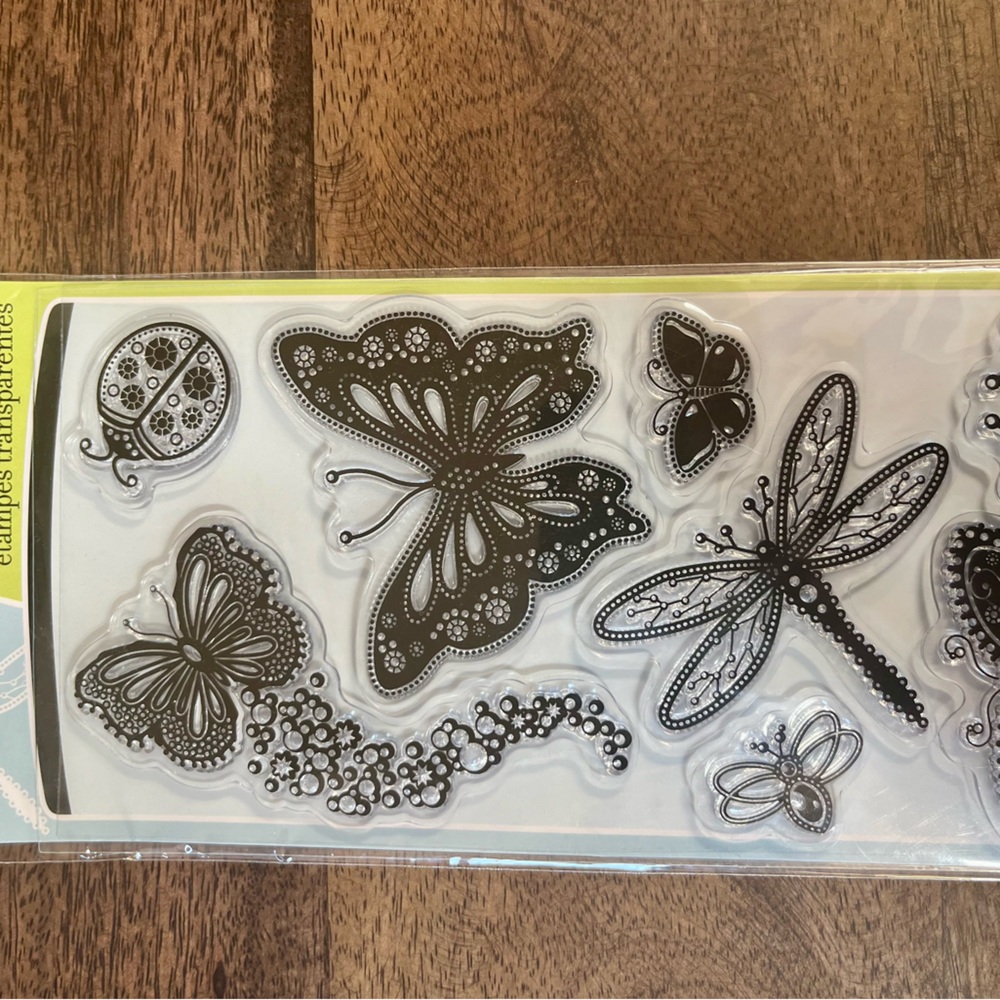 lnkadinkado Clear Stamp Set 8 Butterflys 2008